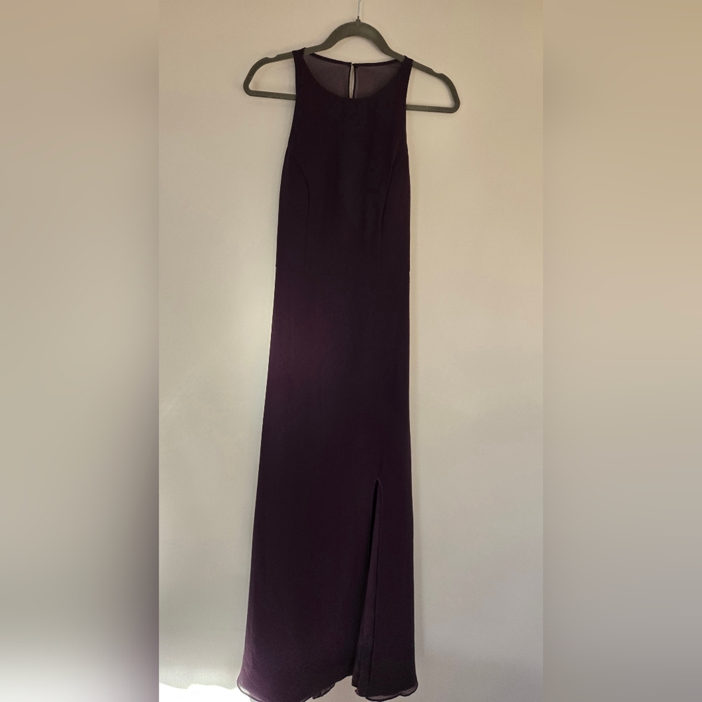 Hayley Paige Occasions Deep Purple Bridesmaids Dress